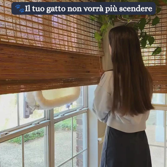 ZampeVista™ – Amaca da Finestra per Gatti