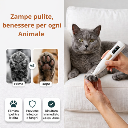 ZampeCare™️- Rifinitore di precisione LED per Cani e Gatti